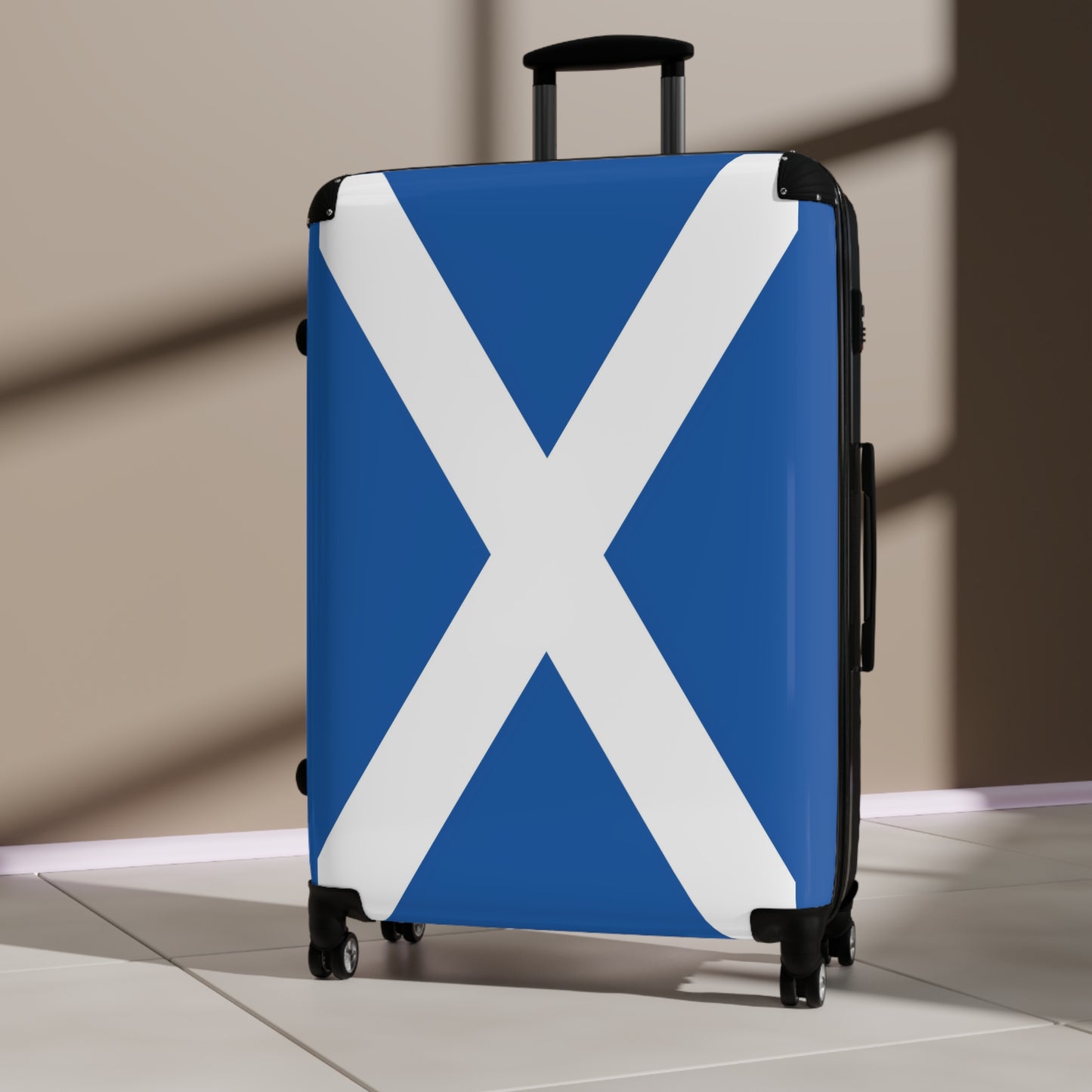 Scotland Flag Inspired Suitcase