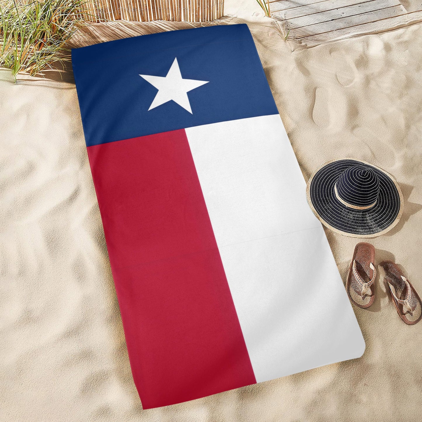 Texas Flag Beach Towel 31"x71" (Made in USA)