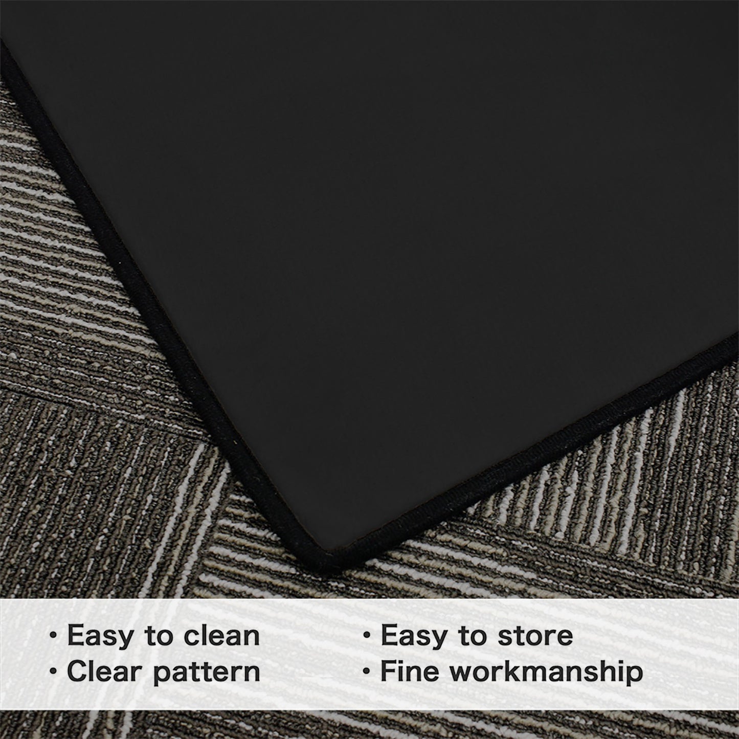 Belgium Flag Inspired 84x60 Inch Area Rug with Black Binding (Made in the USA)
