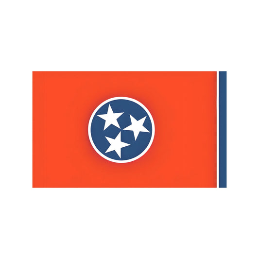 Red, blue Tennessee flag with stars from Luv My Flag.
