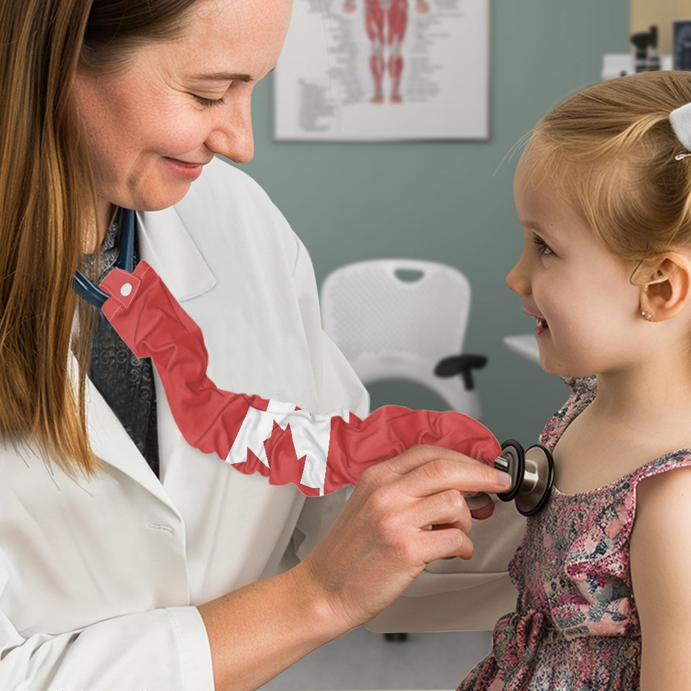Canada Flag Inspired Stethoscope Protective Cover