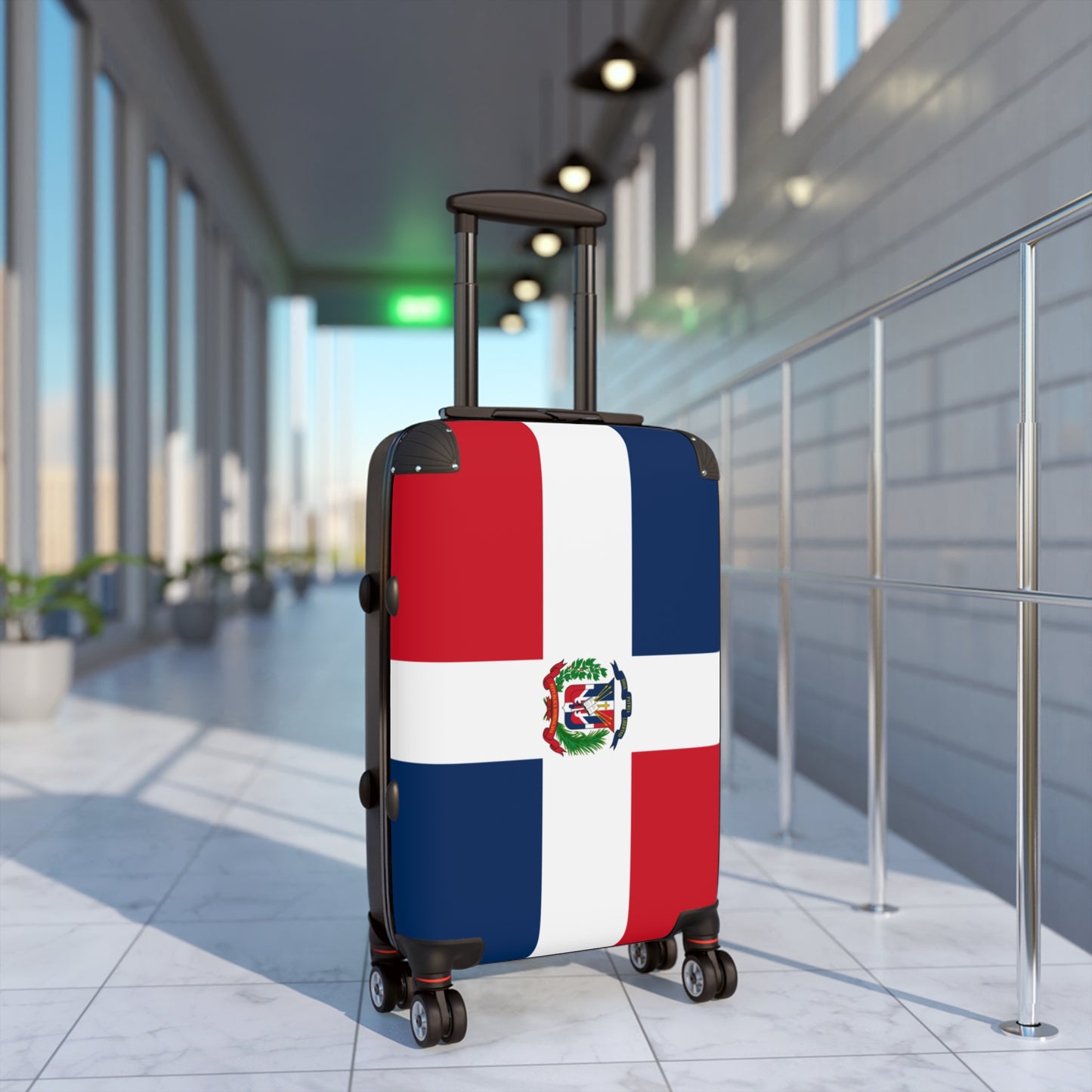 Domican Republic Flag Inspired Suitcase
