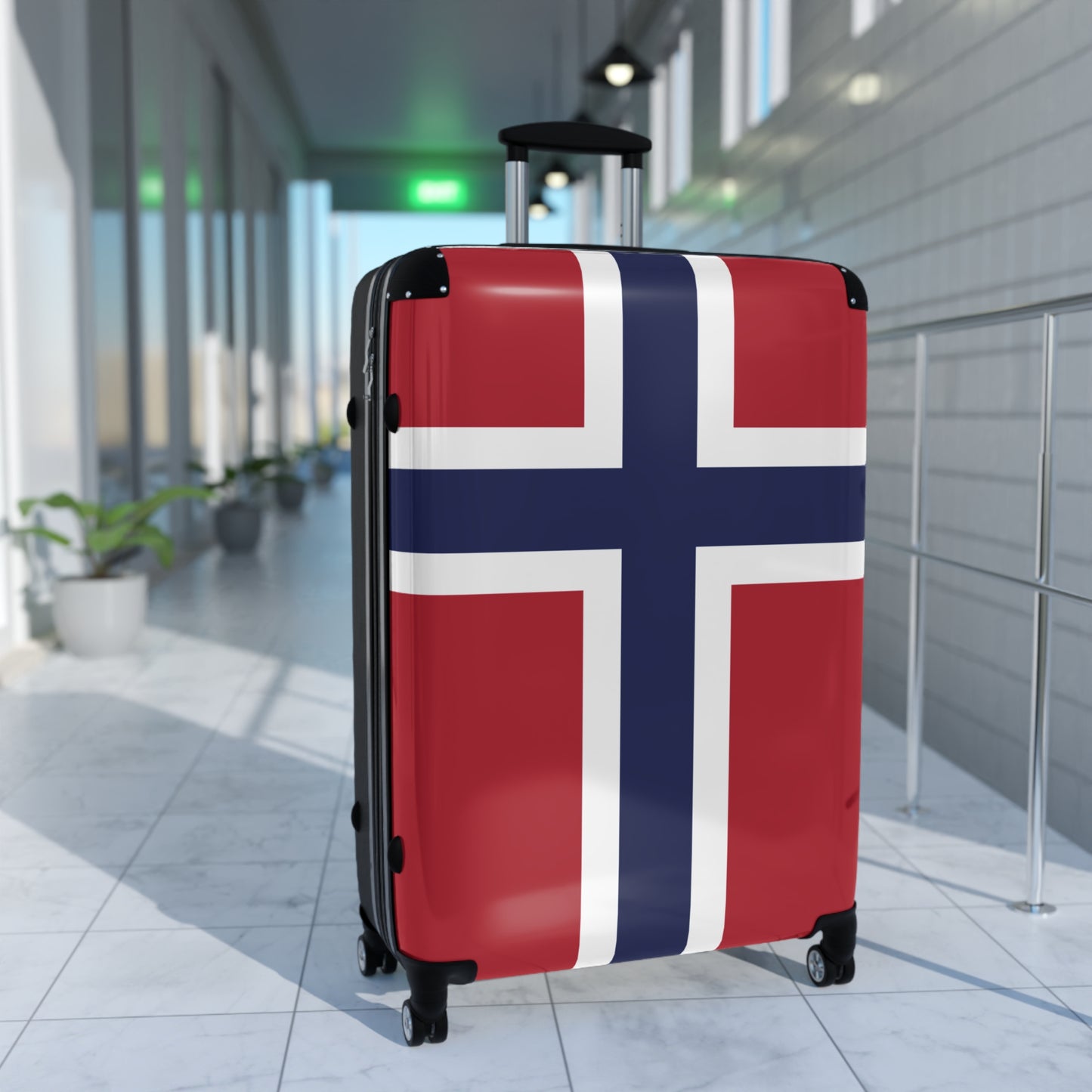 Norway Flag Inspired Suitcase