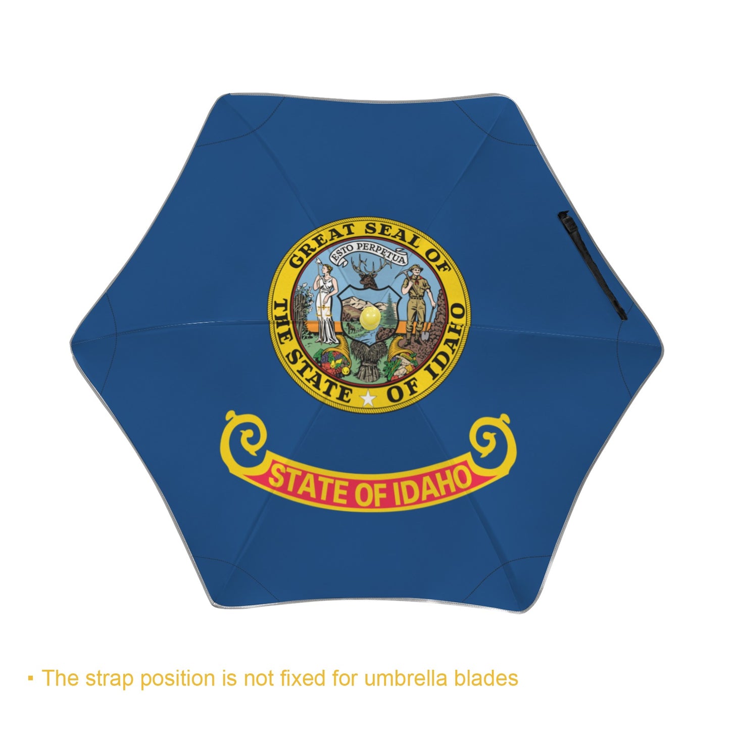 Idaho Flag Inspired Kids Safe Round Corner Umbrella