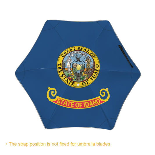 Idaho Flag Inspired Kids Safe Round Corner Umbrella