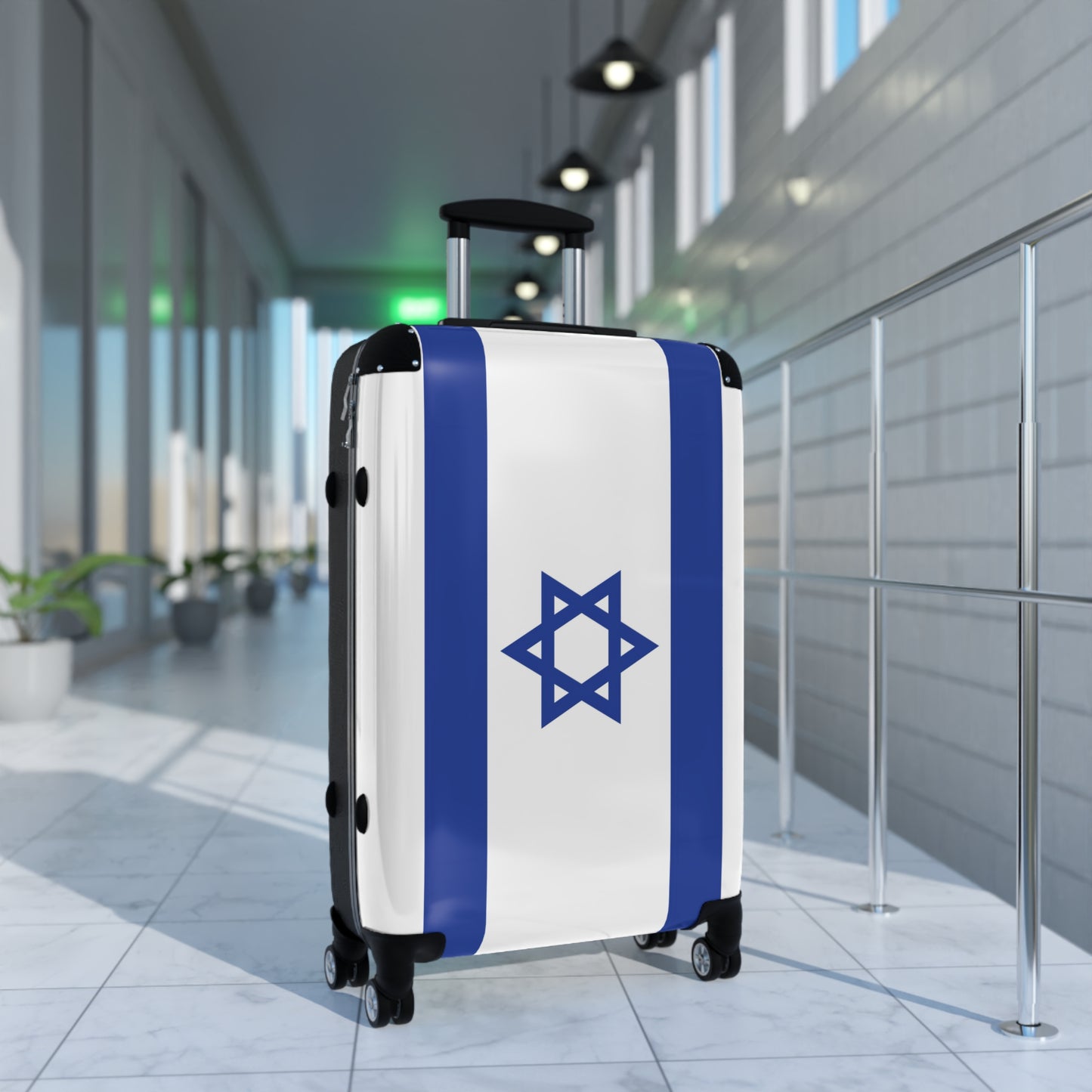 Israel Flag Inspired Suitcase