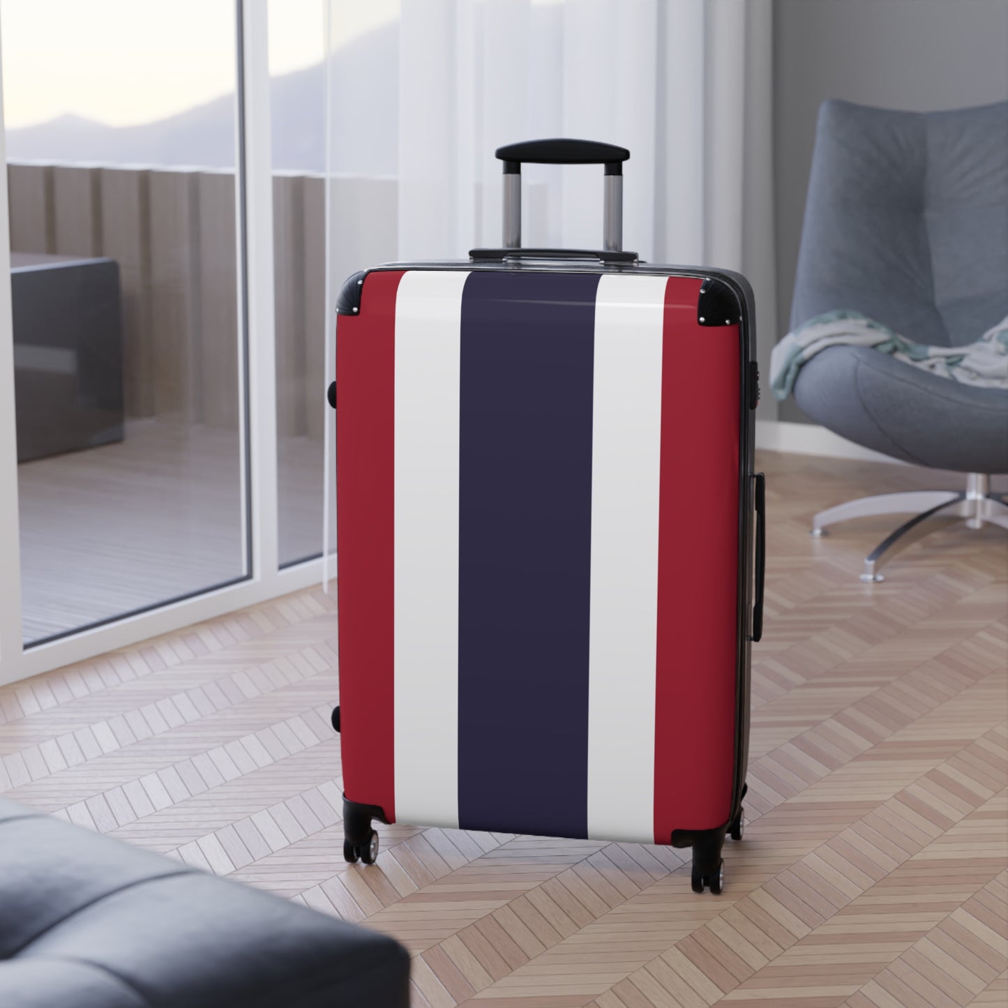 Thailand Flag Inspired Suitcase