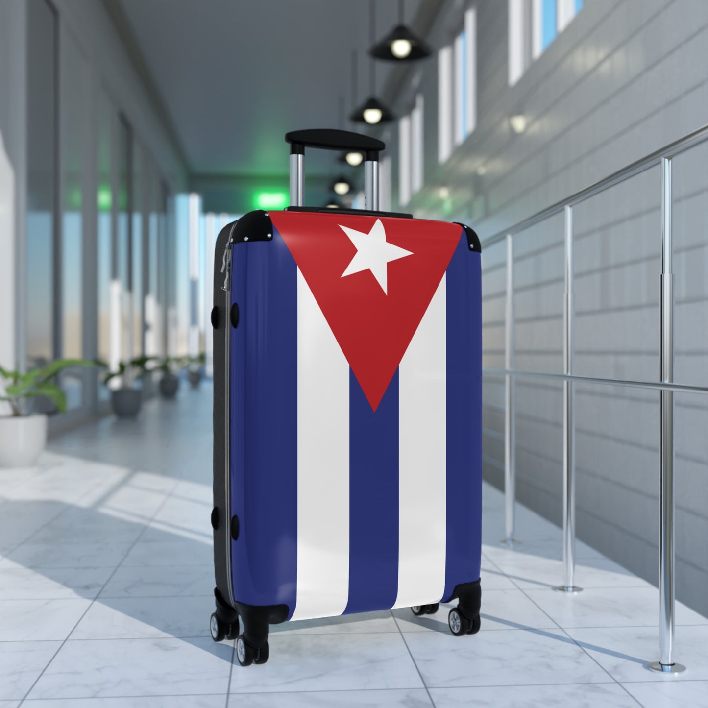 Cuba Flag Inspired Suitcase