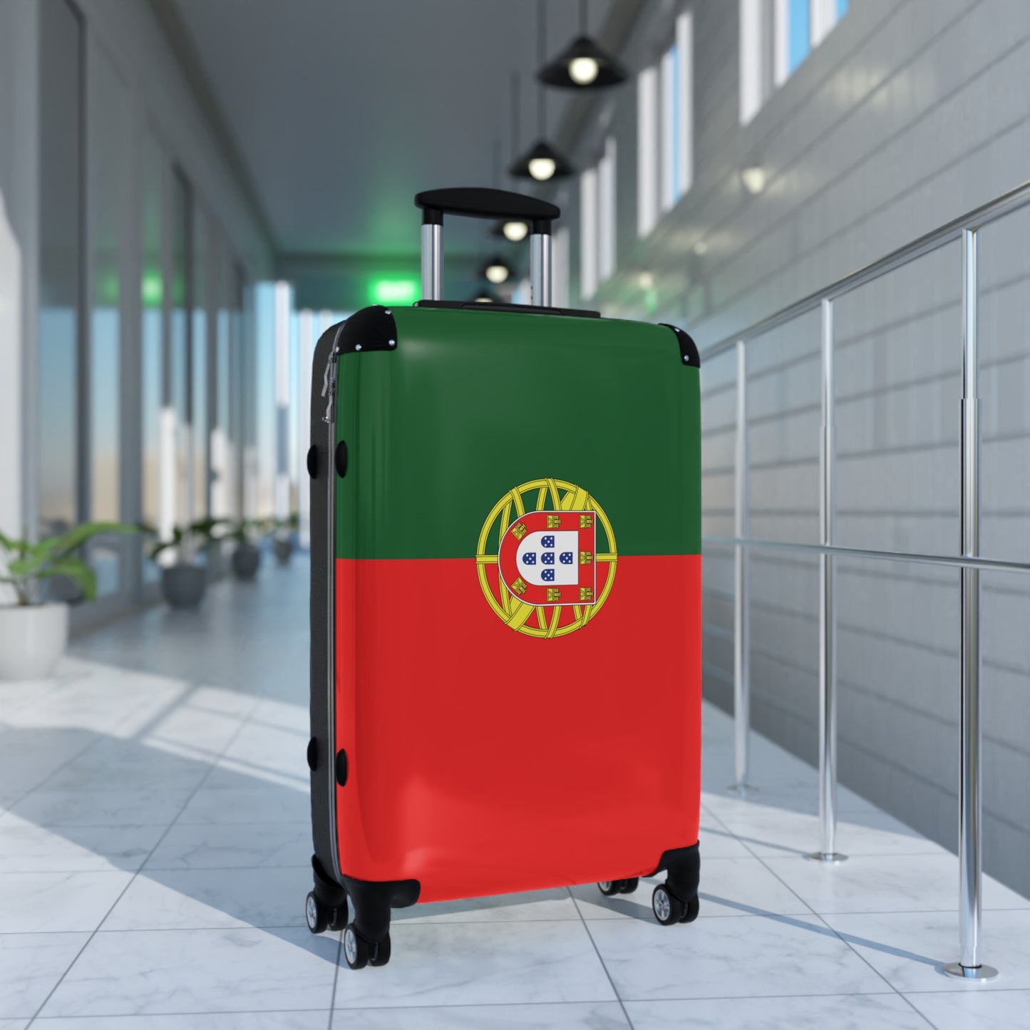 Portugal Flag Inspired Suitcase