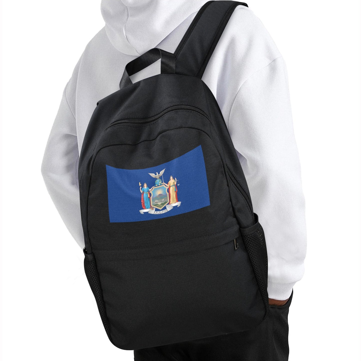 New York Flag Inspired Casual Backpack Printed in the USA