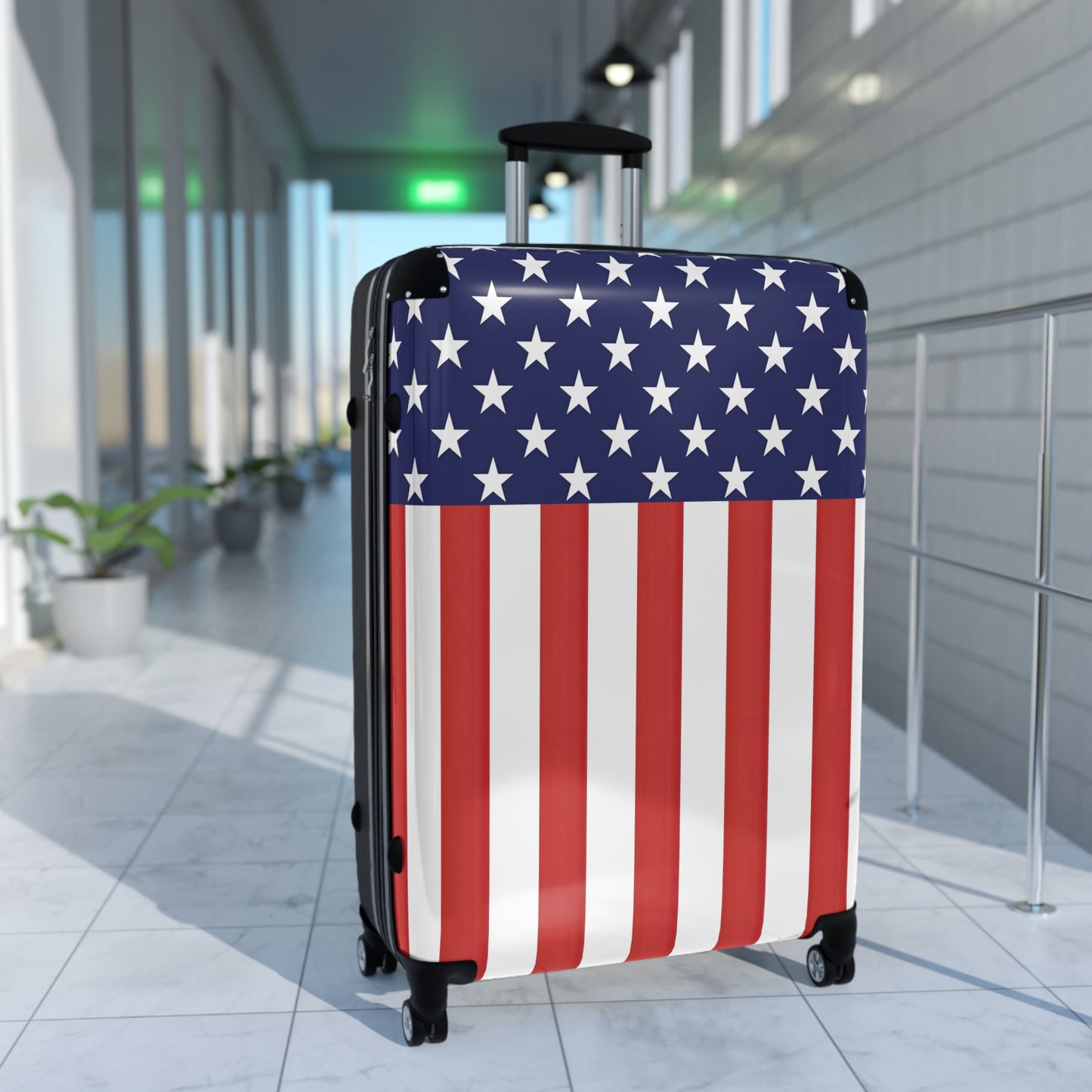 USA/American Flag Inspired Suitcase