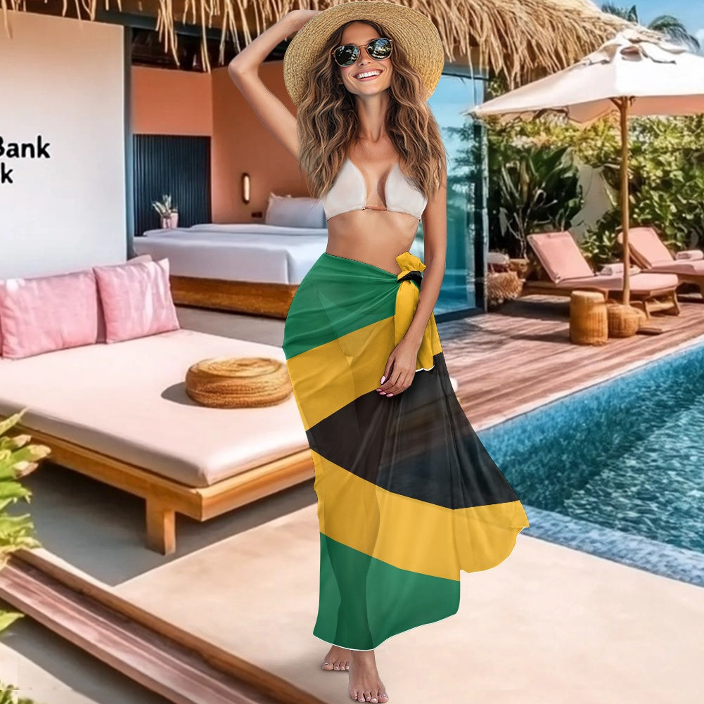 Jamaica Flag Inspired Bikini Cover-Up