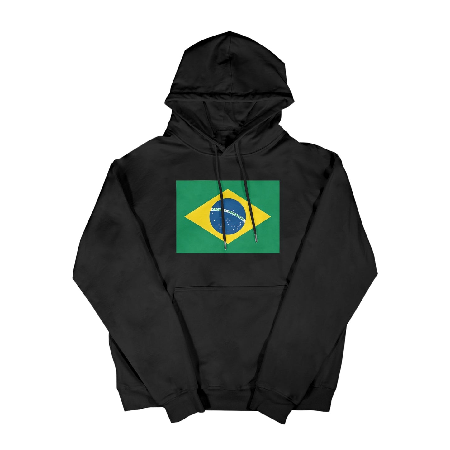 Brazil Flag Inspired Men's Hoodie (Made in the USA)