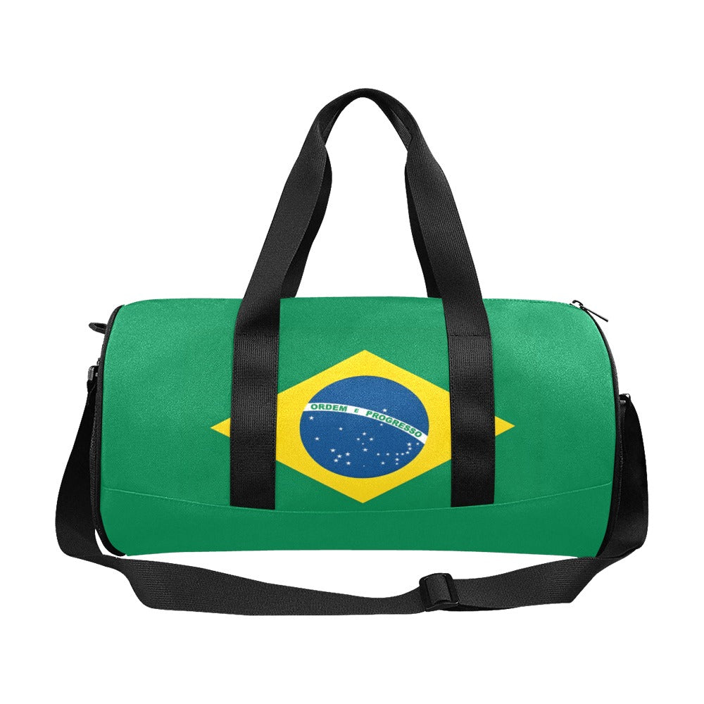 Brazil Flag Inspired Travel Duffel Bag