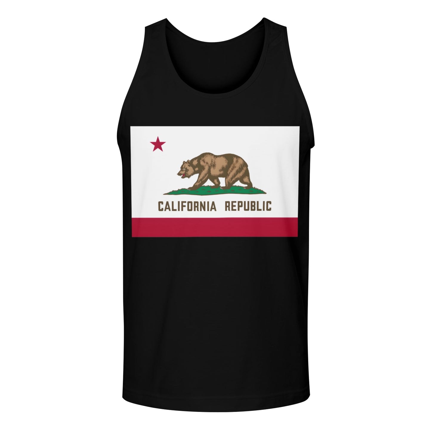California Flag Men's Tank Top (Front Printing) | Ships from USA