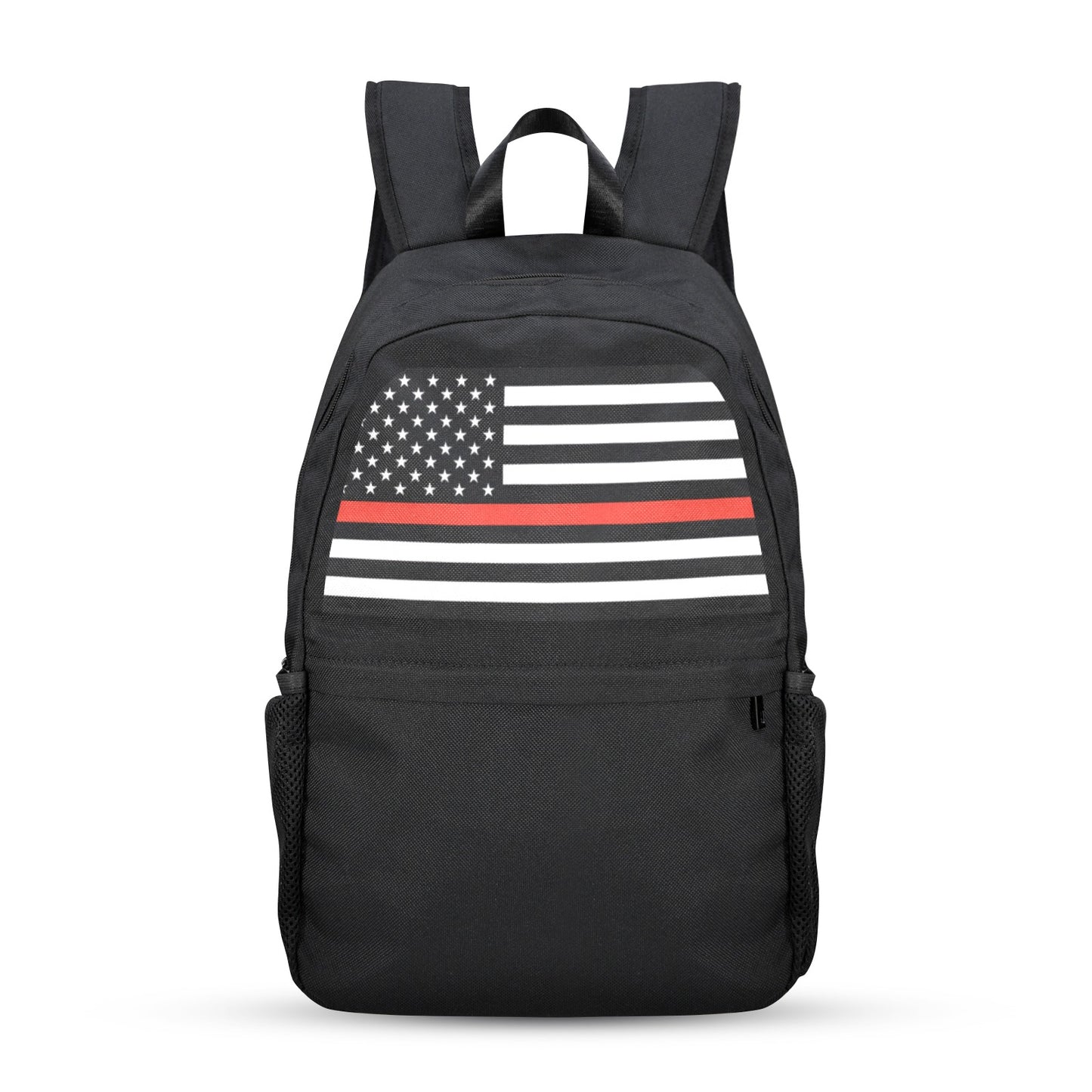 Thin Red Line Flag Inspired Casual Backpack Printed in the USA