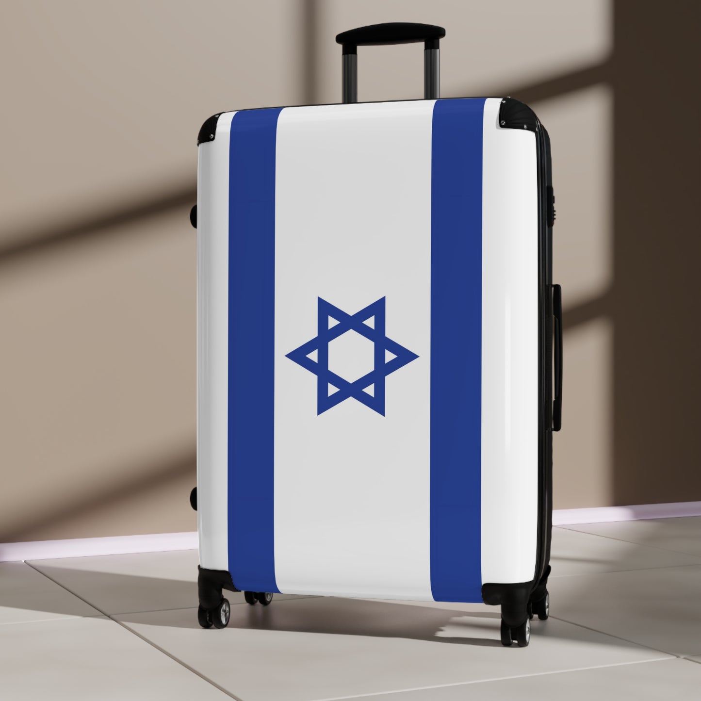Israel Flag Inspired Suitcase