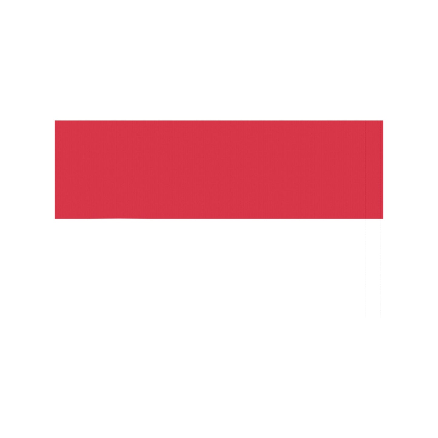 Luv My Flag red horizontal stripe on white background.