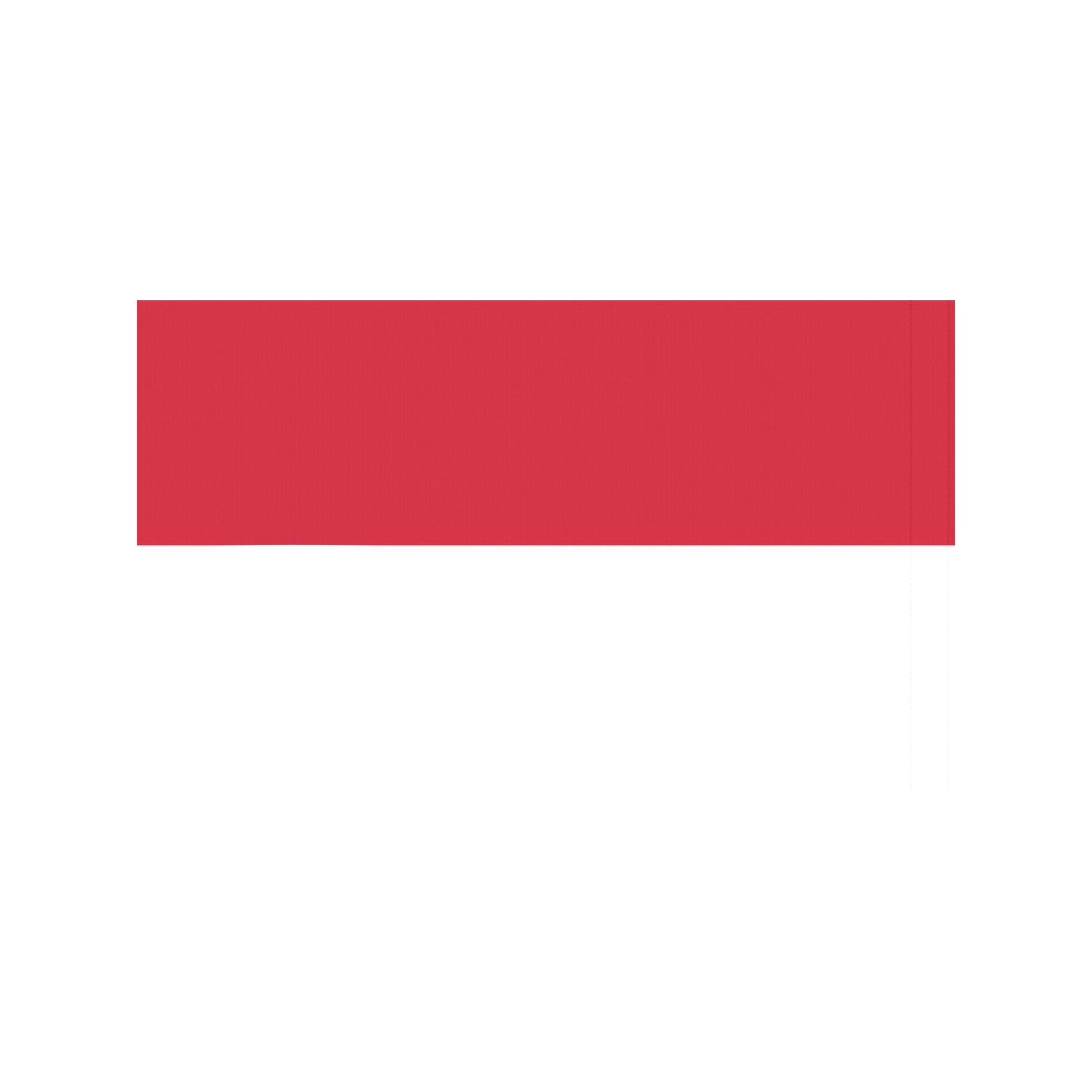 Luv My Flag red horizontal stripe on white background.