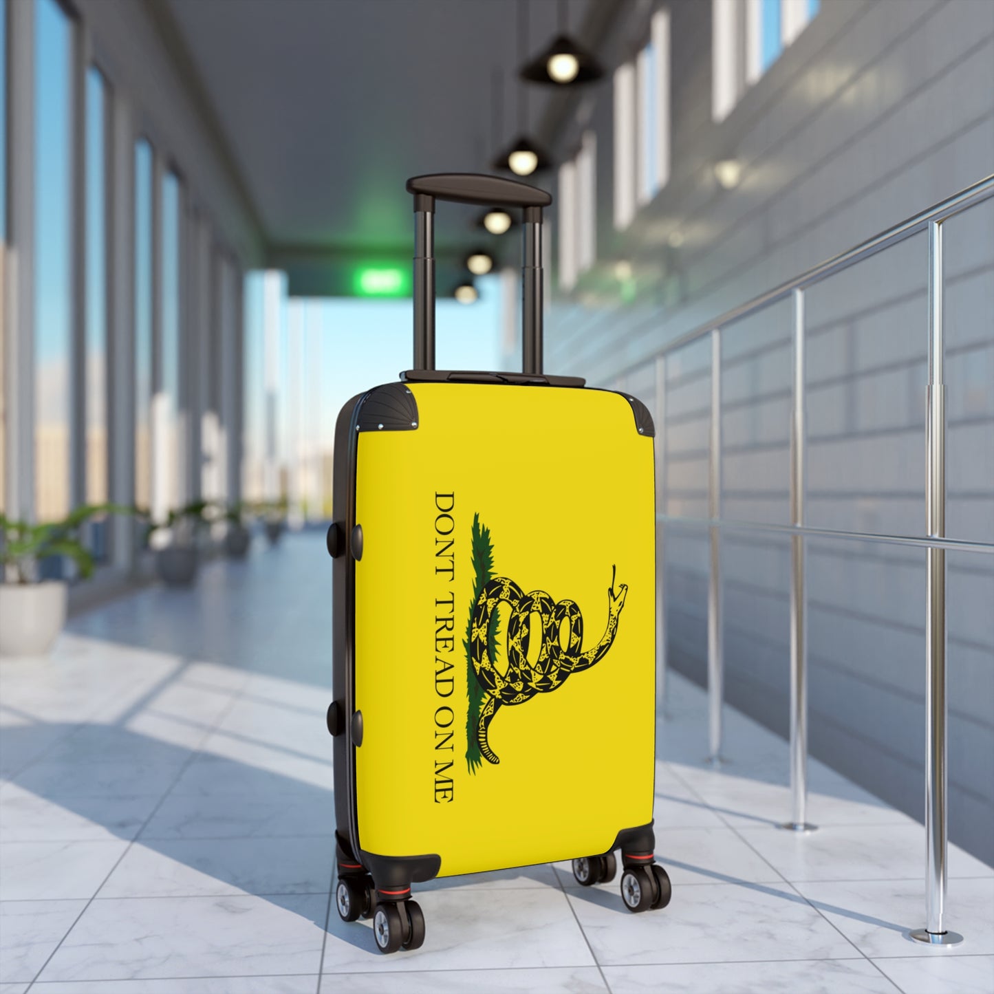Gadsden Flag Inspired Suitcase