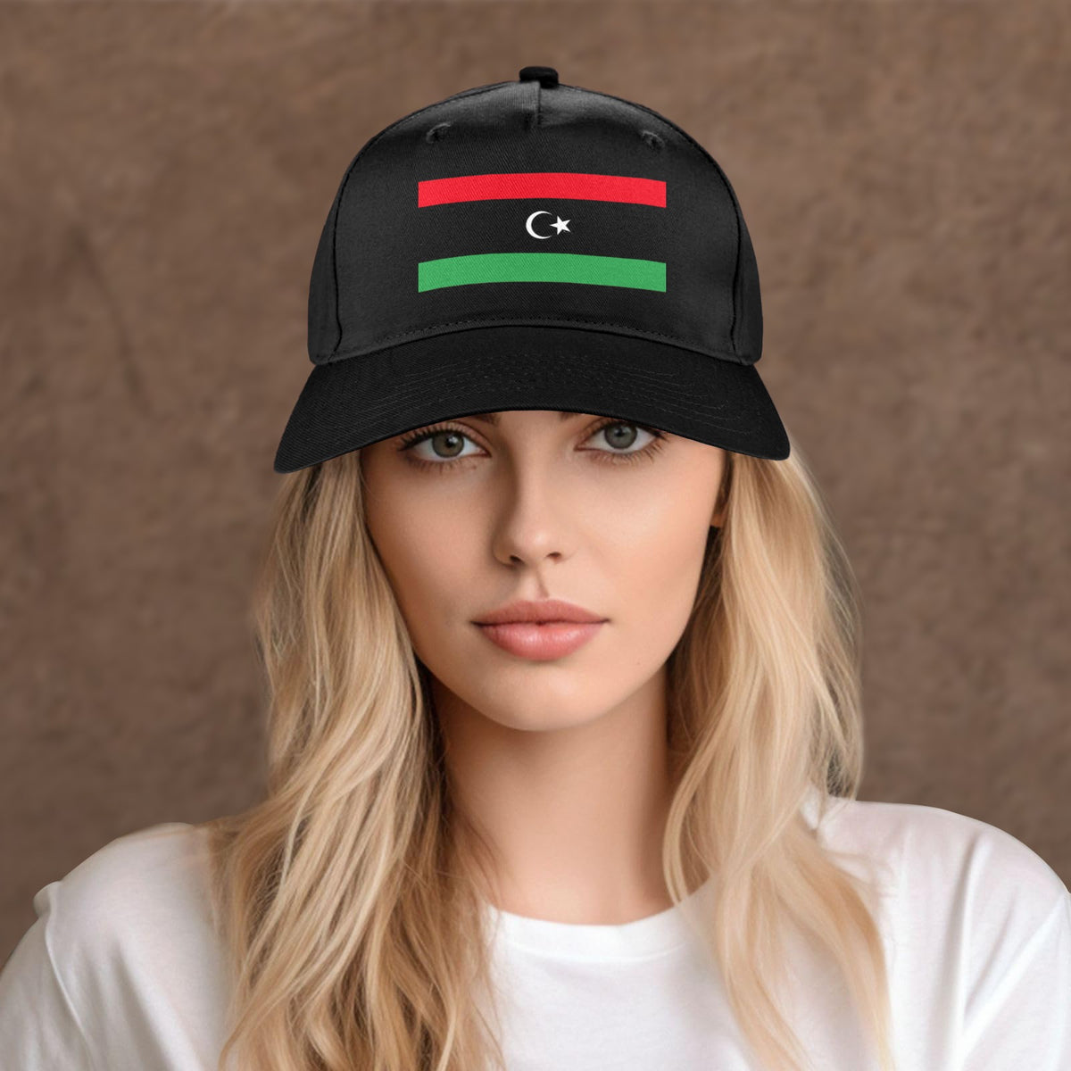 Libya Flag Inspired Baseball Cap | Printed in the USA