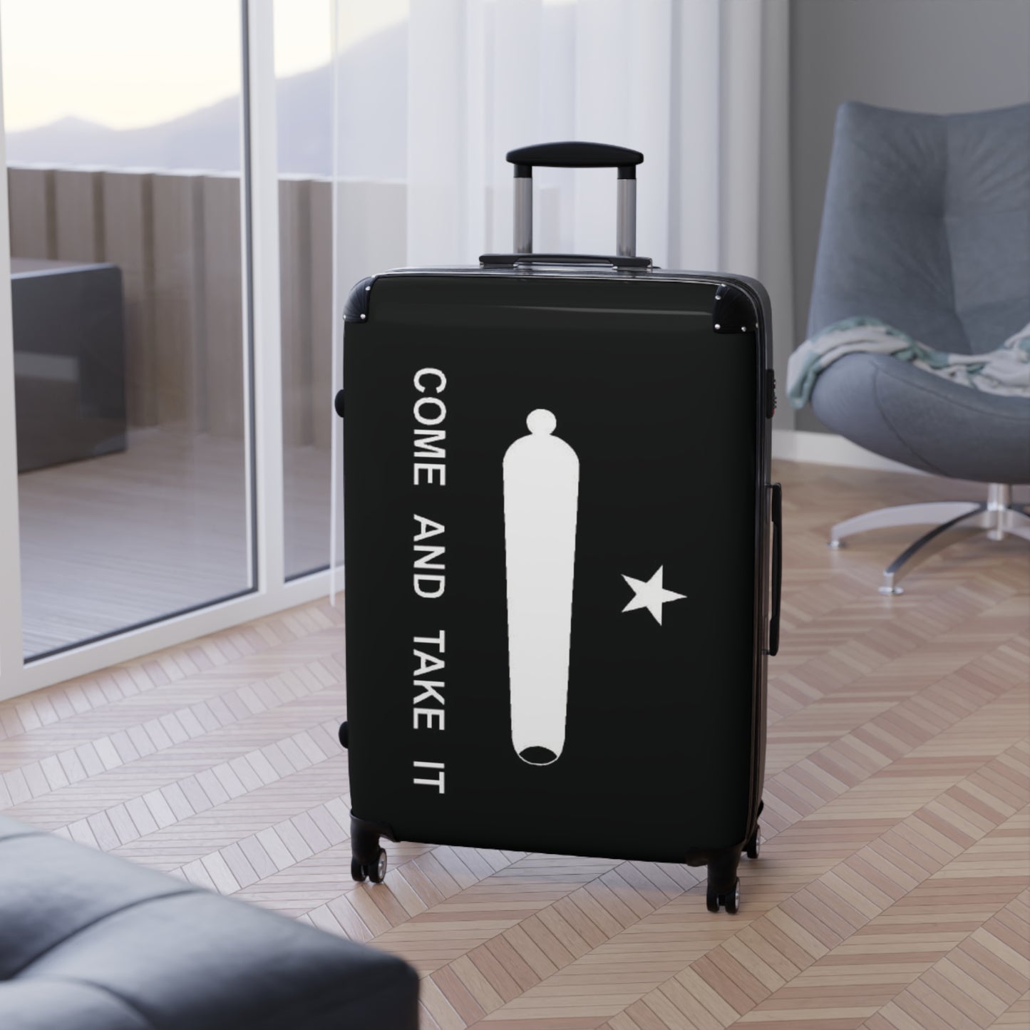 Come and Take It Flag Inspired Suitcase