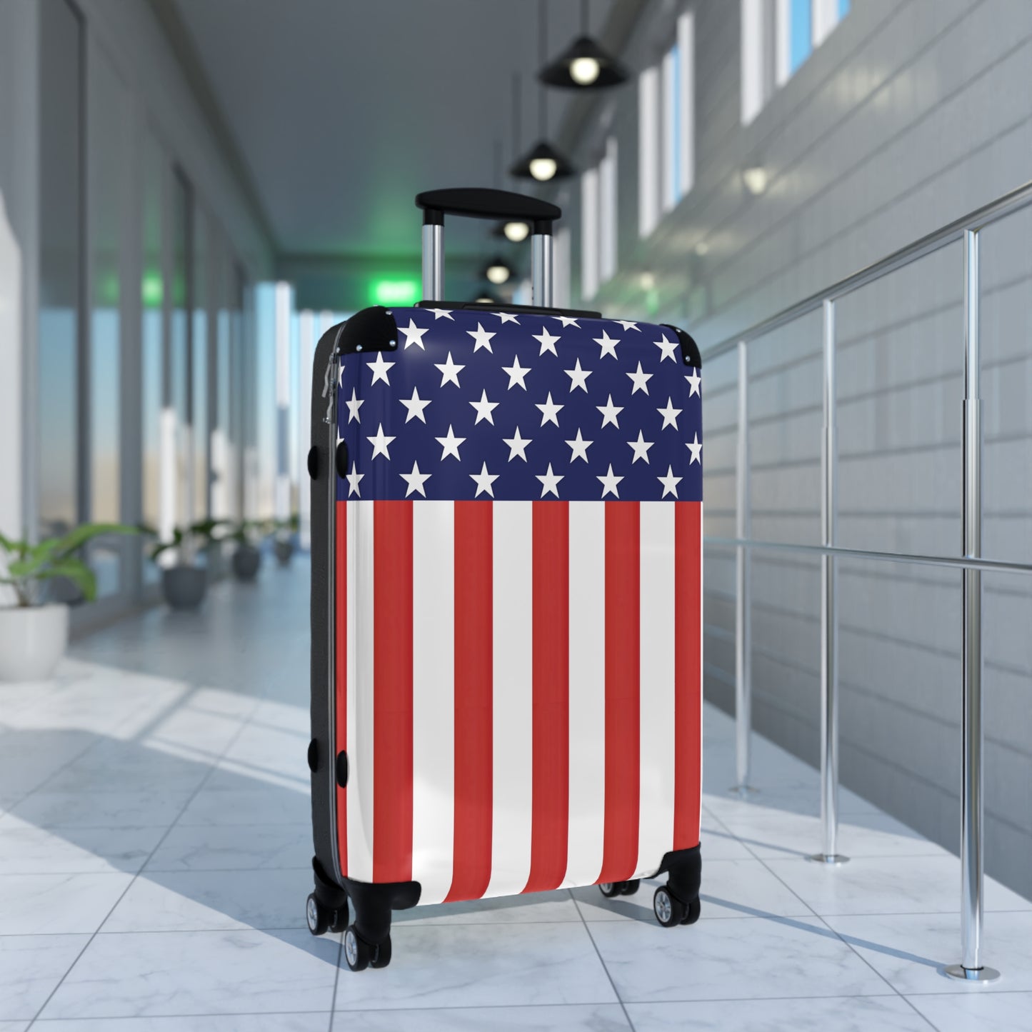 USA/American Flag Inspired Suitcase