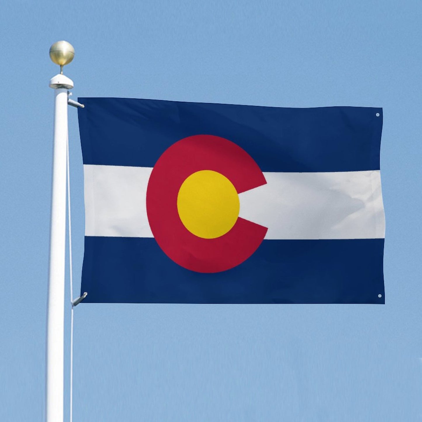 Colorado Flag Inspired Wall Mount Flag with Four Grommets (35x59 in)
