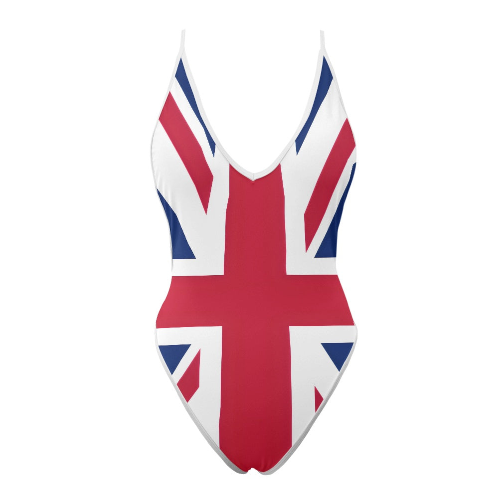 UK/Great Britain One-Piece Thong Swimsuit