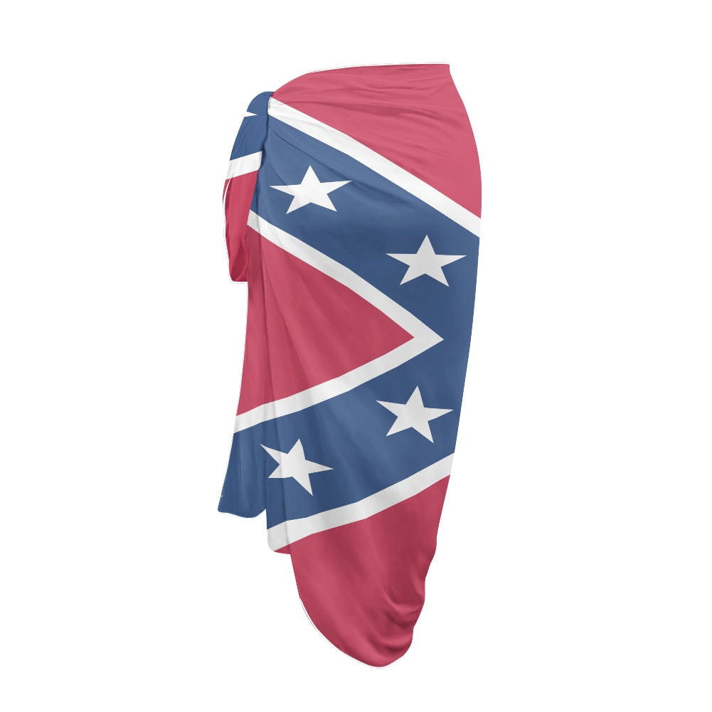 Confederate Battle Flag Inspired Bikini Cover-Up