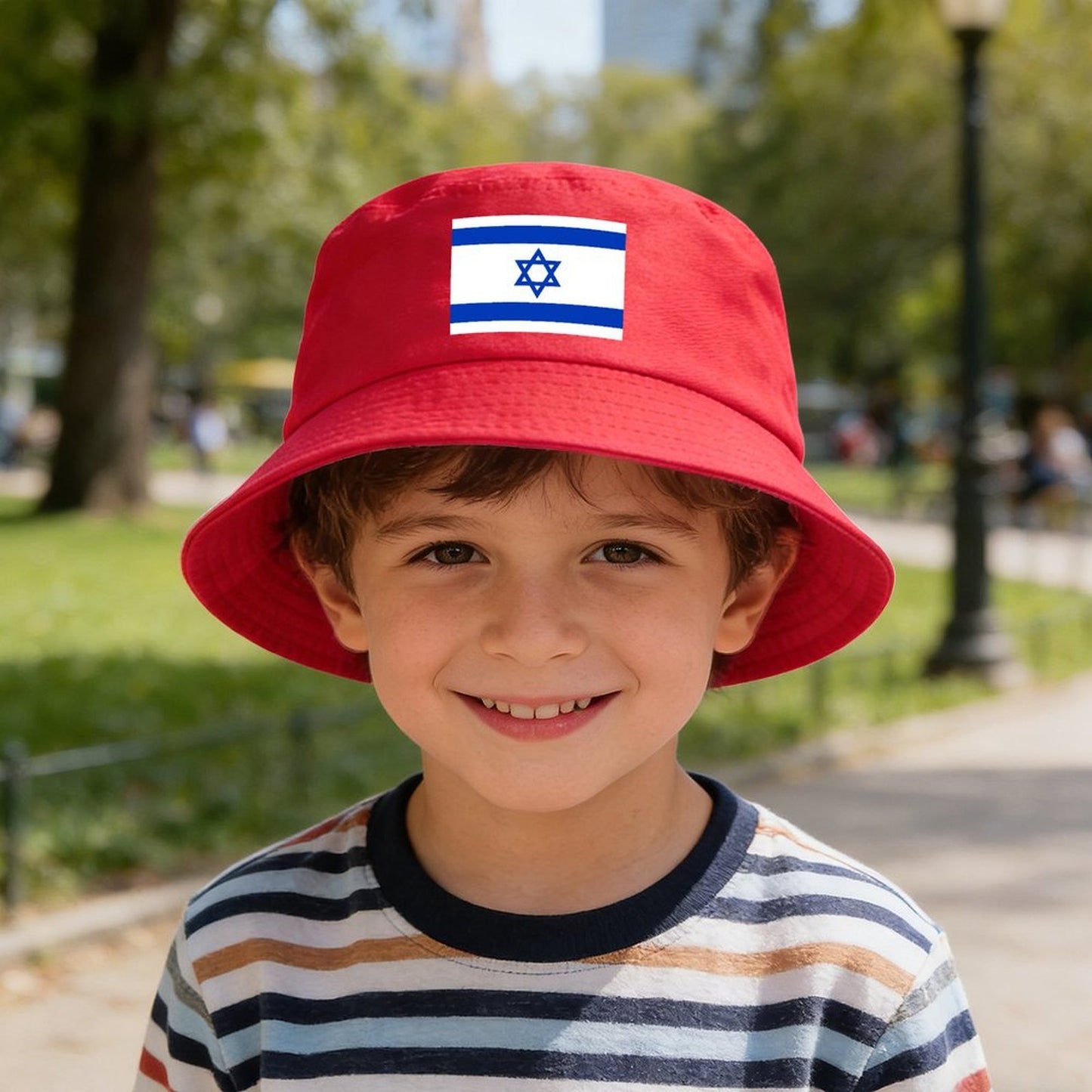 Israel Flag Inspired Kids’ Bucket Hat | Ships from USA