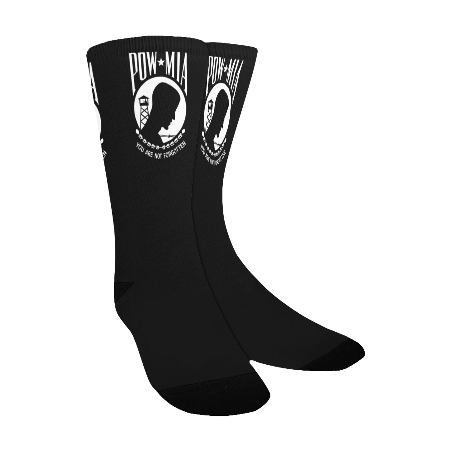 POW/MIA Flag Inspired Kid's Socks (Made in the USA)