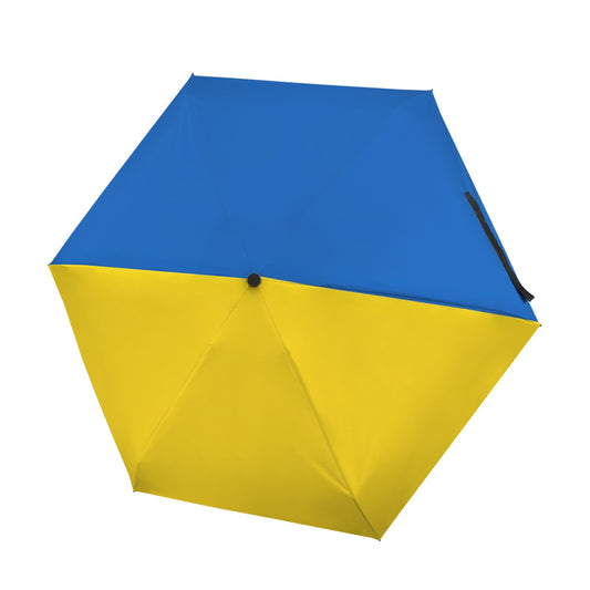 Ukraine Flag Inspired Mini Compact Umbrella