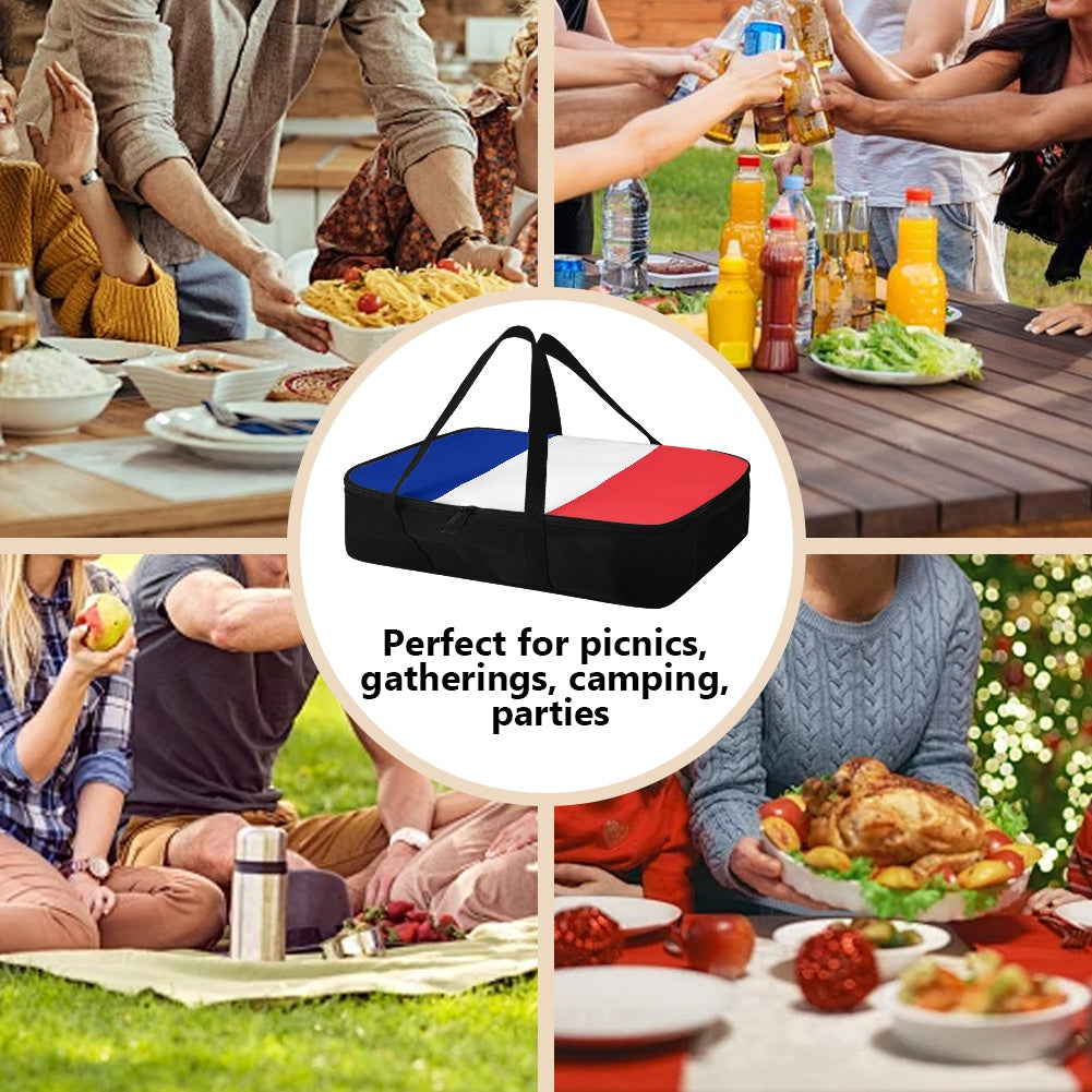 [Brand] food carrier used at picnics, gatherings, camping, parties.