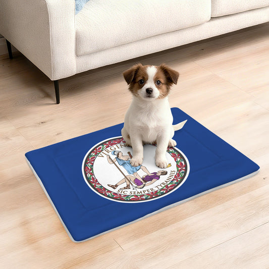 Virginia Flag Inspired Pet Mat 25x18inch (Made in the USA)