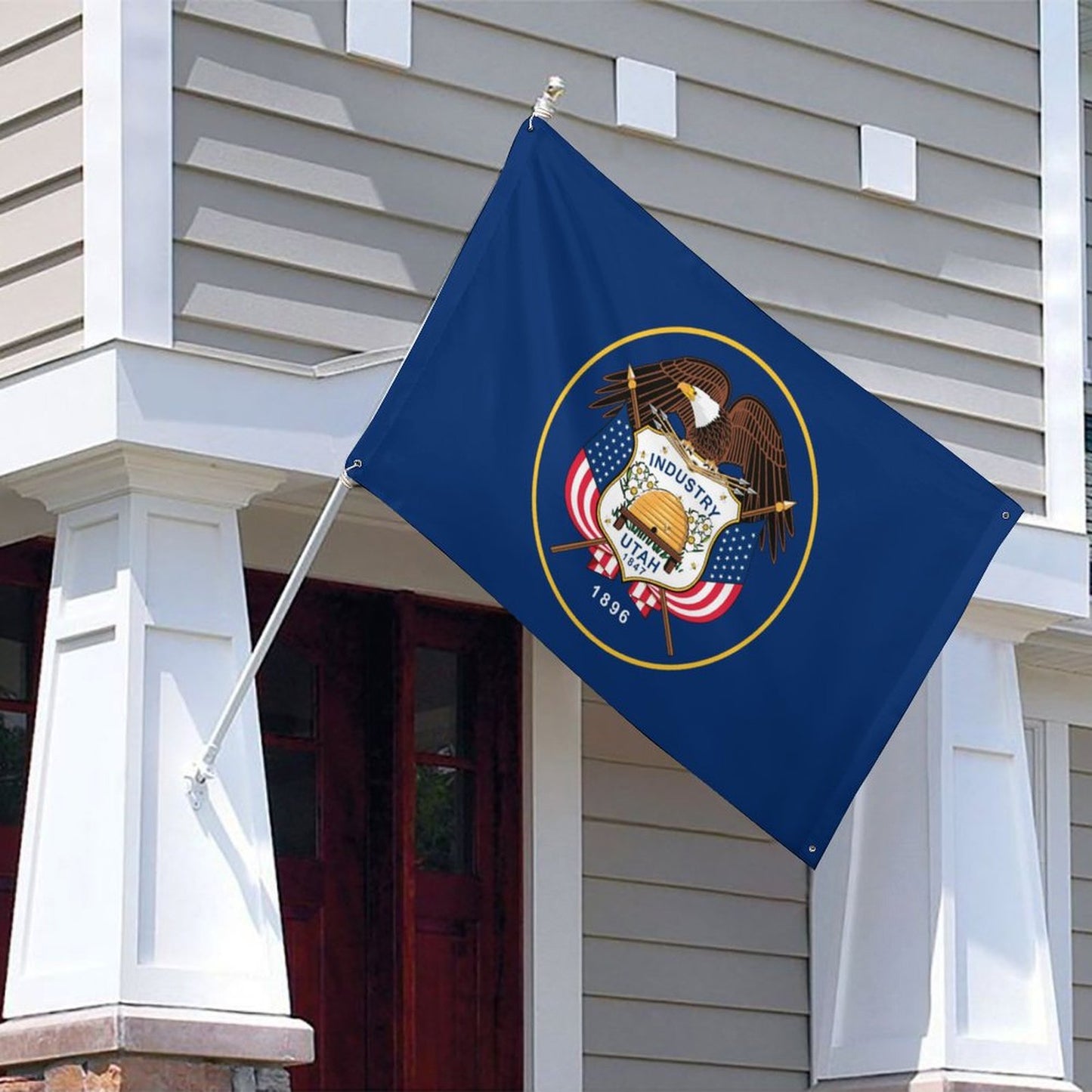 Utah (retired) Flag Inspired Wall Mount Flag with Four Grommets (35x59 in)