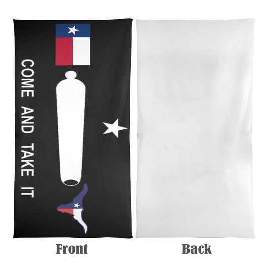Texas Flag Inspired Come and Take It Flag Beach Towel 31"x71" (Made in USA)