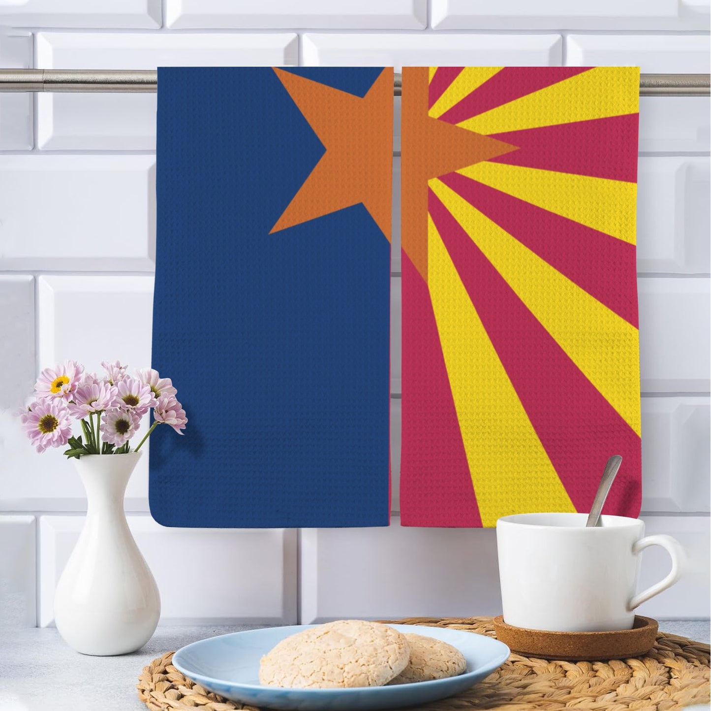 Arizona Flag Inspired Kitchen Towel 40X60cm (Pack of 2) (Made in the USA)