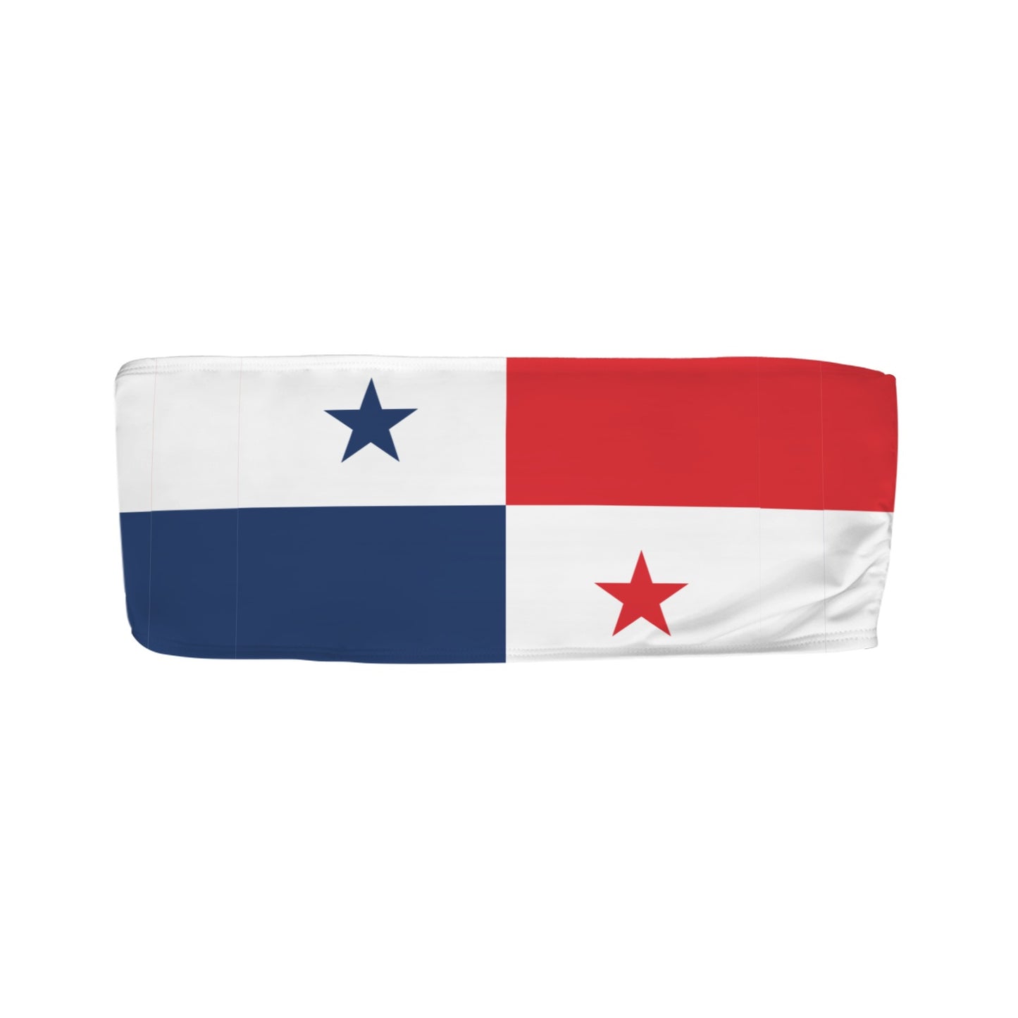 Panama Flag Inspired Bandeau Tube Bikini Top