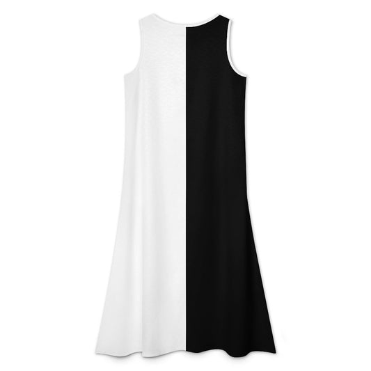 Come and Take It Flag Inspired Sleeveless High-Low Hem Dress