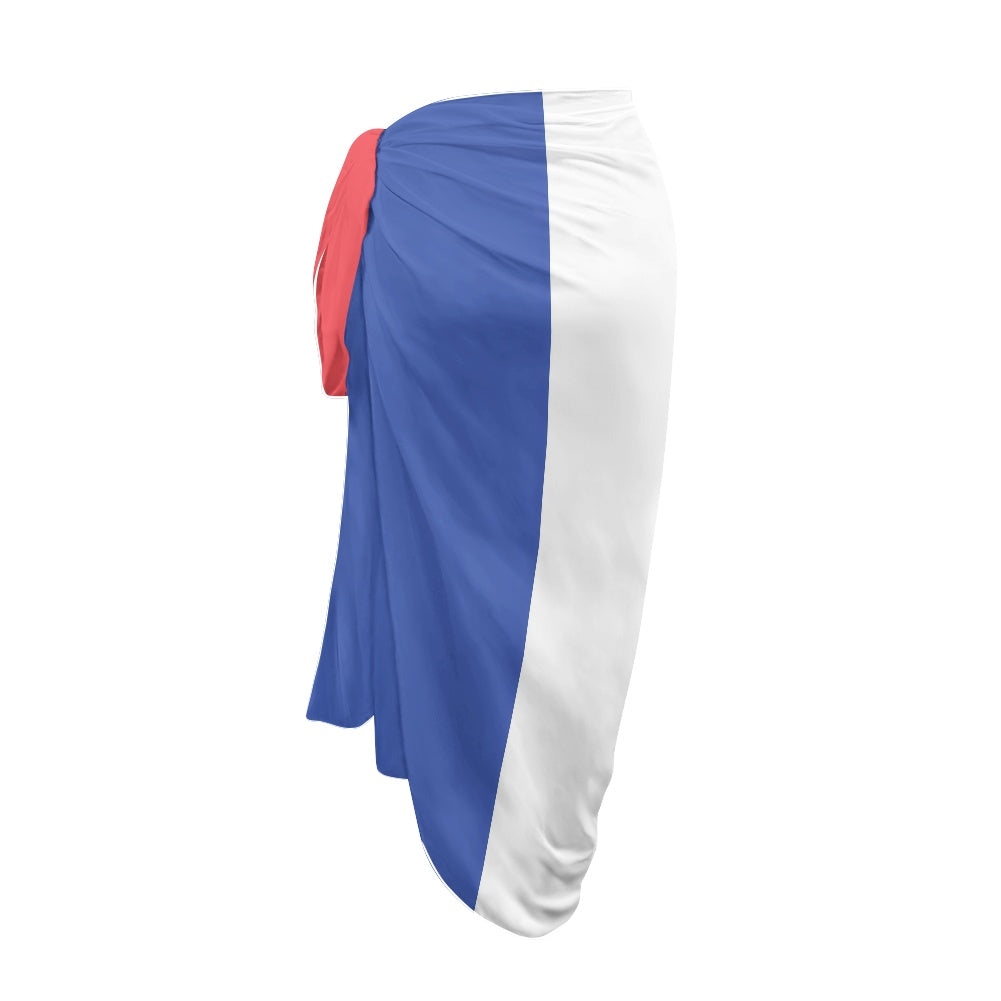 France Flag Inspired Bikini Cover-Up