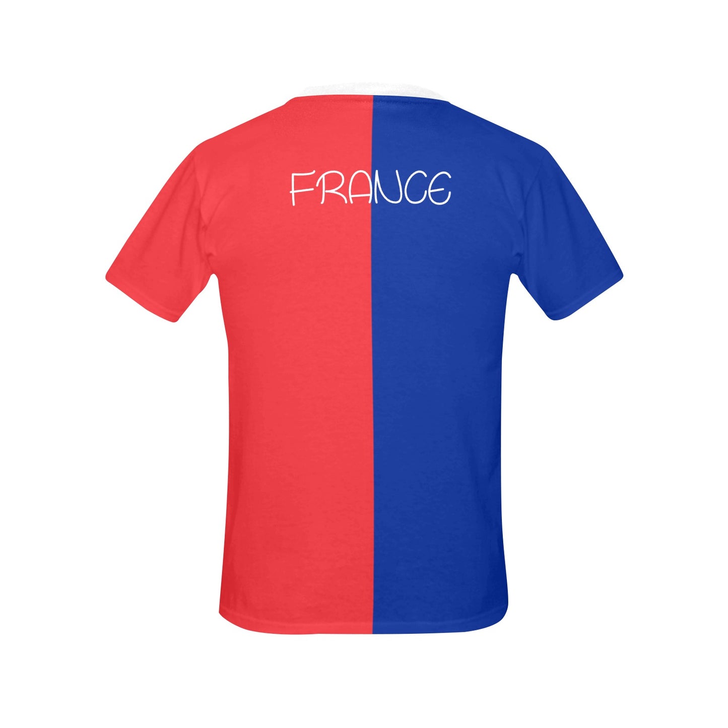 France Flag Inspired Women's All Over Print Crew Neck T-Shirt(T40-2)(Made in Queens)