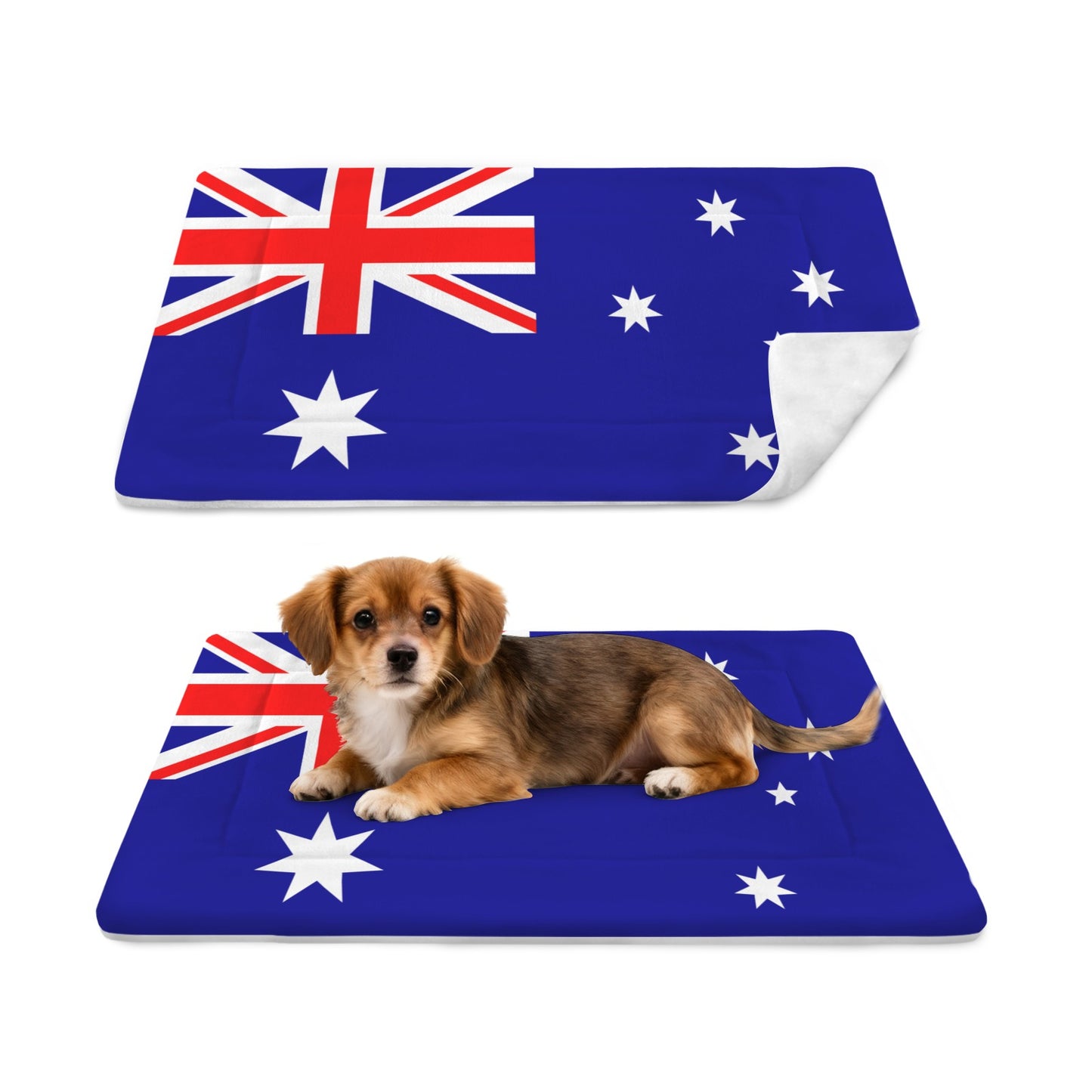 Australia Flag Inspired Pet Mat 25x18inch (Made in the USA)