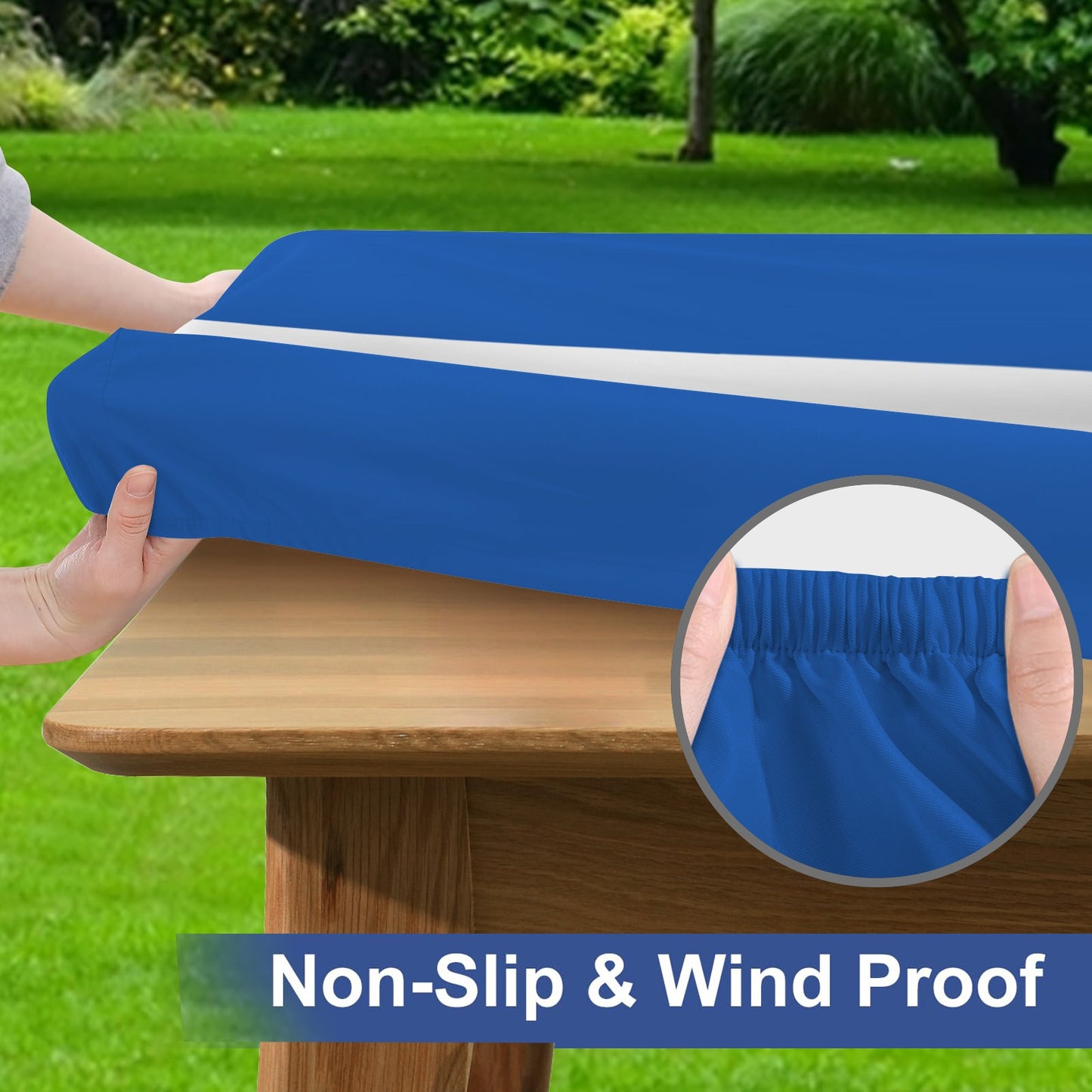 El Salvador Flag Picnic Table Cover (72" x 30") (Made in the USA)