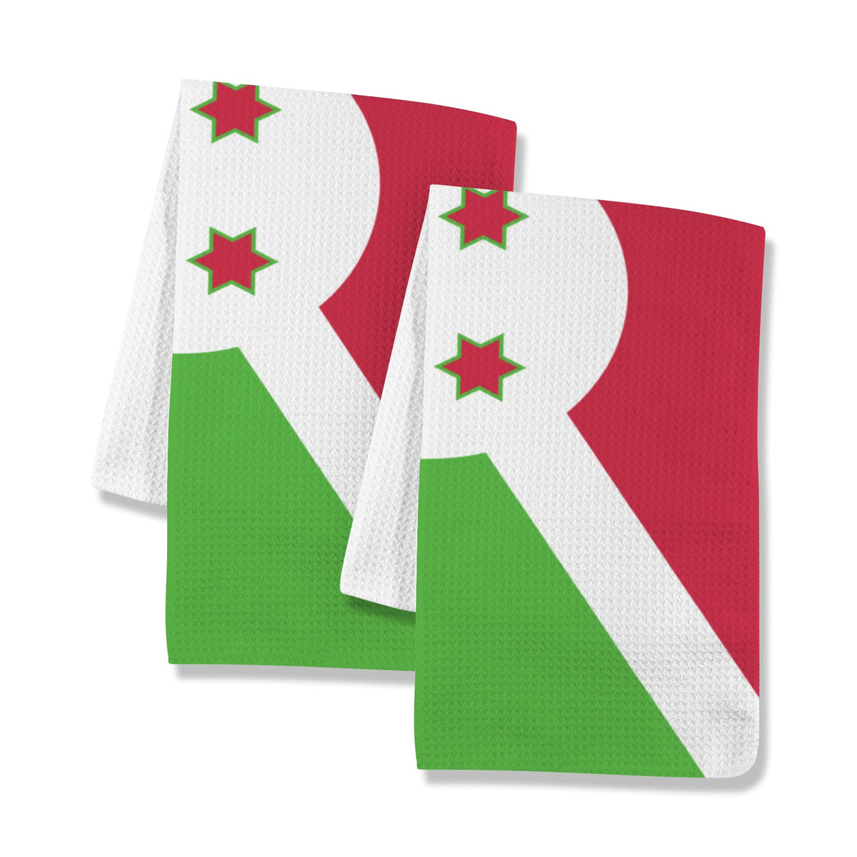 Buruindi Flag Inspired Kitchen Towel 40X60cm (Pack of 2) | Printed In the USA