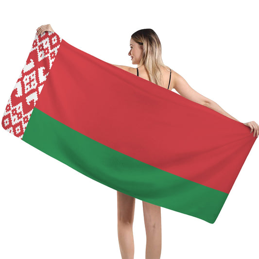 Belarus Flag Inspired Custom Bath Towel 29"x58"(Made in USA)