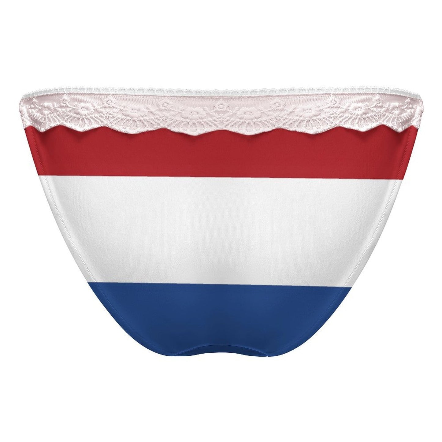 Netherlands Flag Inspired Lace Trim Underwear