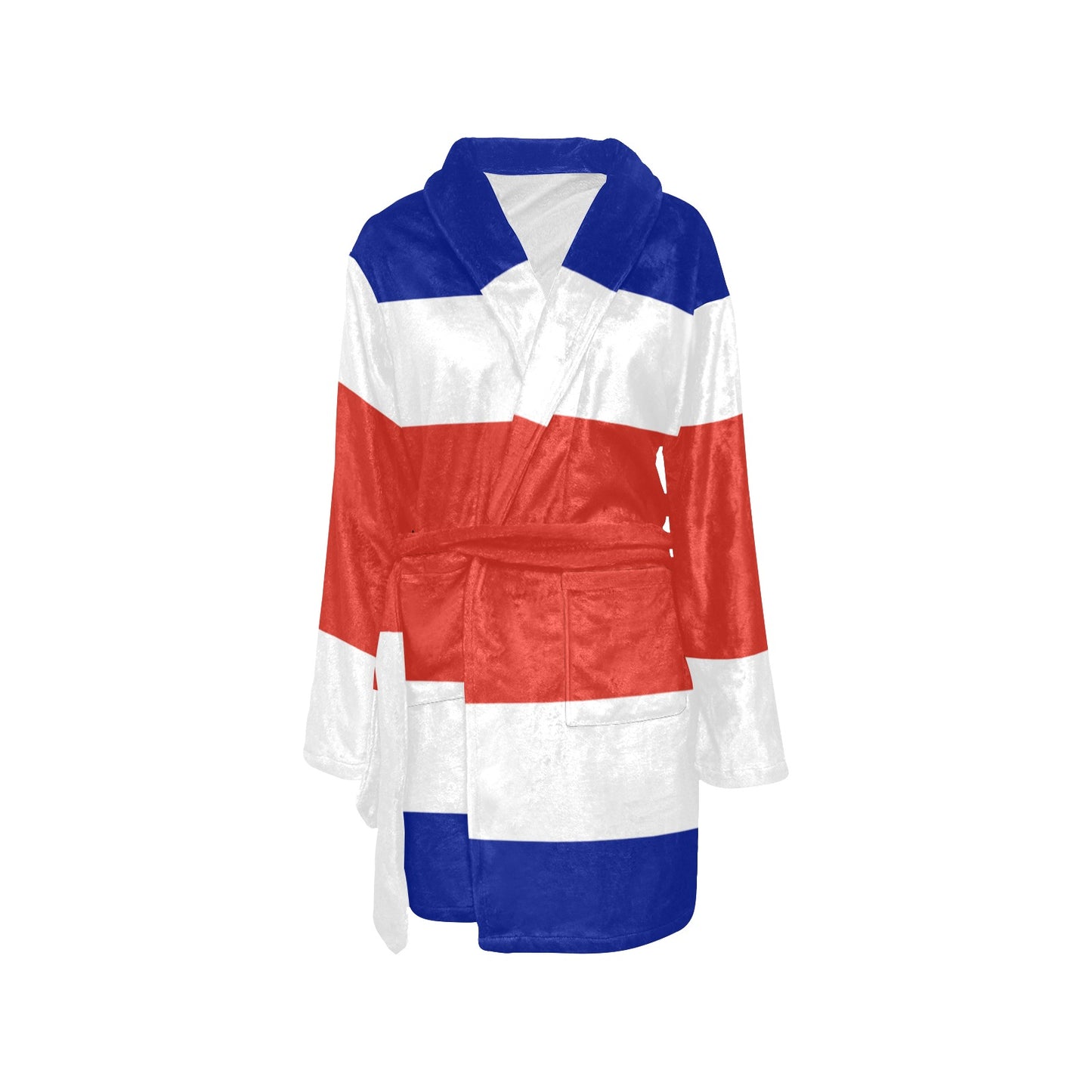 Costa Rica Flag Inspired Women's Fleece Robe