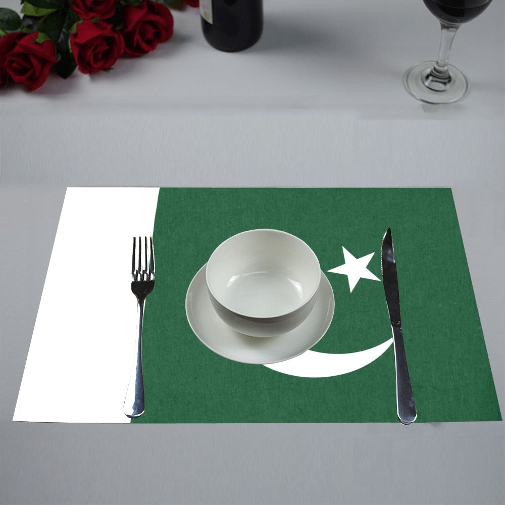 Pakistan Flag Placemats 12" x 18" (Set of 6)