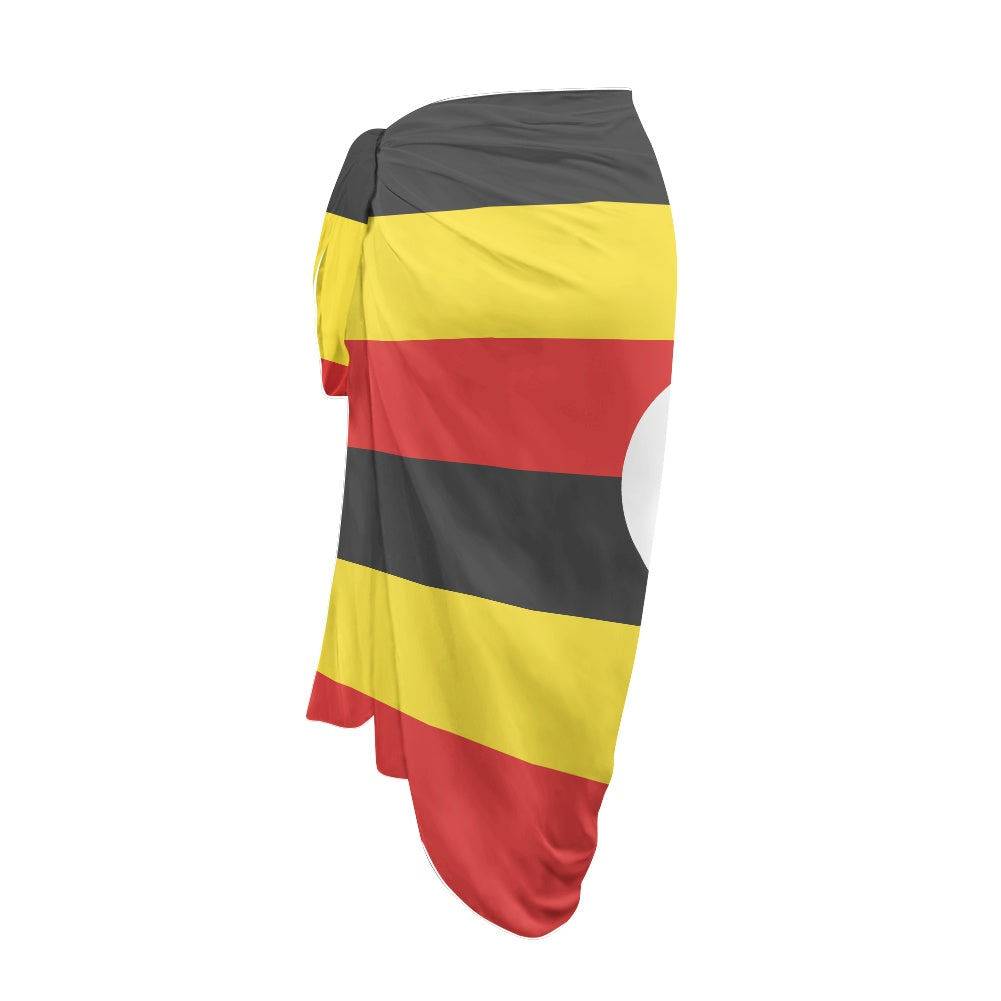 Uganda Flag Inspired Bikini Cover-Up